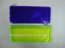 pvc pouch, white pvc flute pouch, clear vinyl pvc zipper pouch