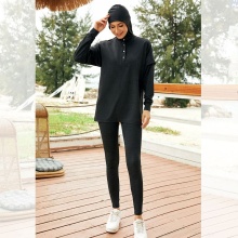 Black Modest Activewear: Hijab Muslim Sportswear for Running and Gym