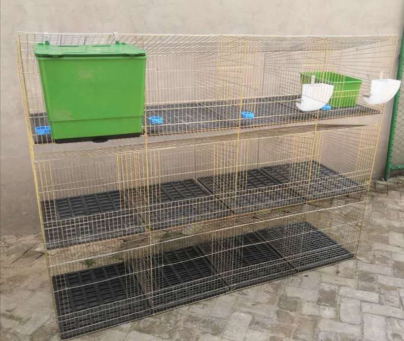 industrial breeding rabbit cage factory 3 or 4 layer/Commercial rabbit cage/galvanized welded mesh cage for rabbit