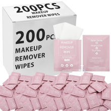Customized disposable makeup remover wipes, single piece