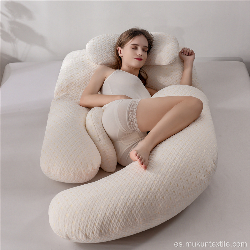 Cuerpo en forma de u almohadas de embarazo de maternidad