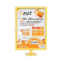 A4/ A5/ A6 size plastic table menu stand for restaurant