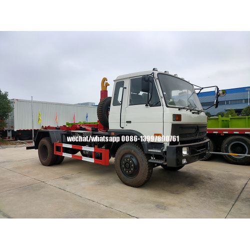 Dongfeng 15tons Hook Lift Garbage Truck without dustbin