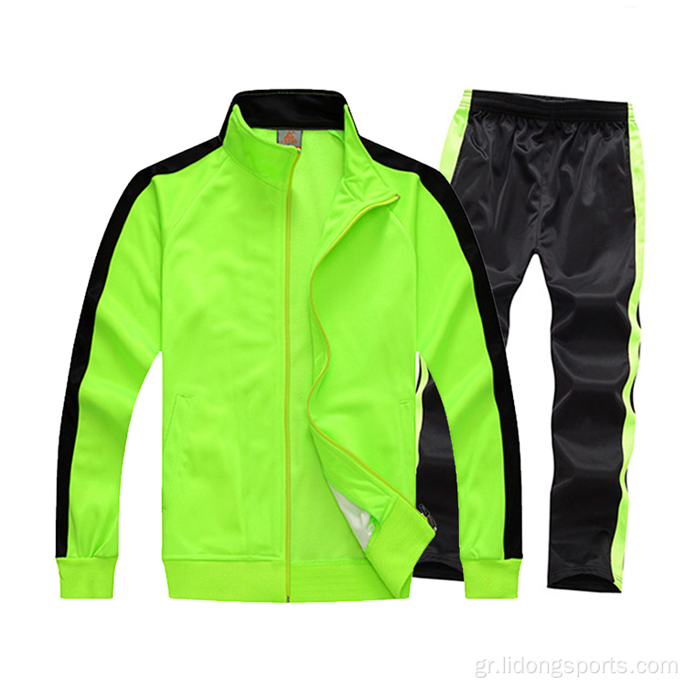 Fashion Zipper Fitness ρούχα Casual Mens Tracksuit