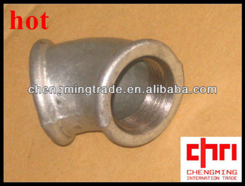 Galvanised Malleable Iron 45 Elbow Male/female