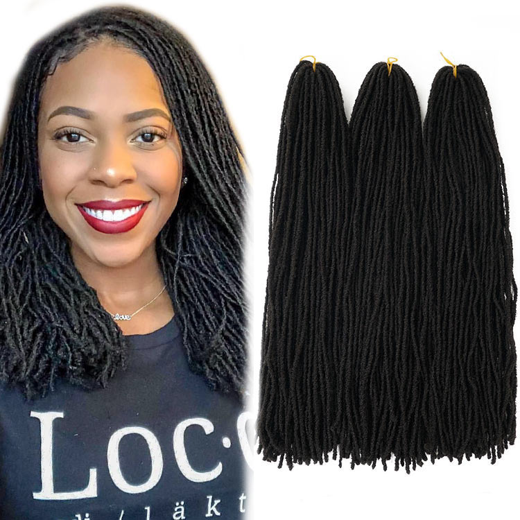 beyond beauty braiding hair micro crochet hair faux locs curly felt dreadlock extension hair locs
