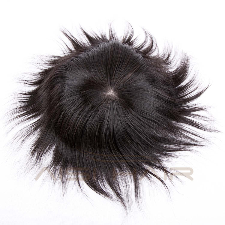 Aisi Hair 2018 New Style 100% Natural Indian Human Hair Price List , Toupees For Black Men