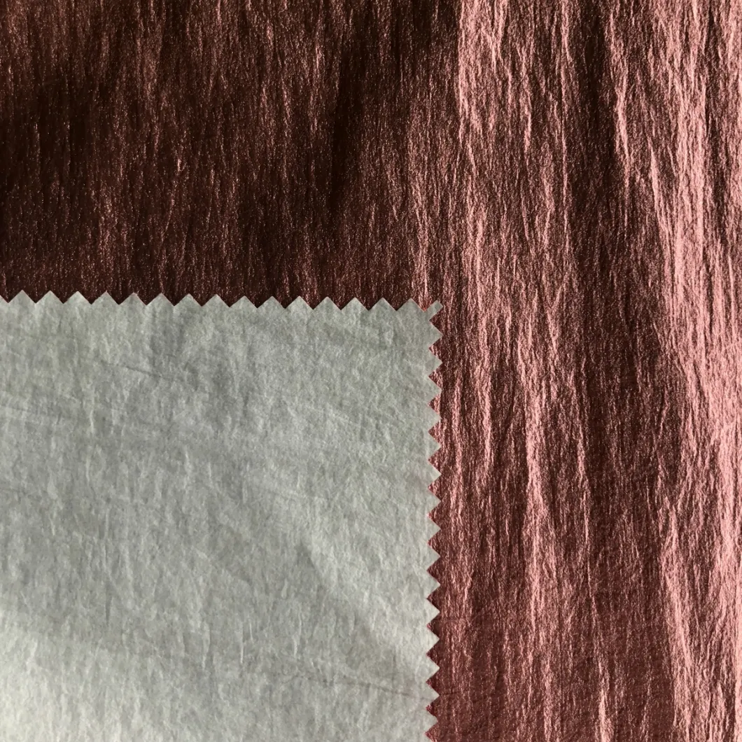 380t Low-Stretch Nylon Taffeta Fabric with Rose Gold Printed, Pink Gold Printed, Blue Gold Printed