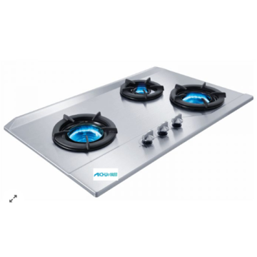 Inner 3-Burner Built-in Gas Hob Stainless Steel