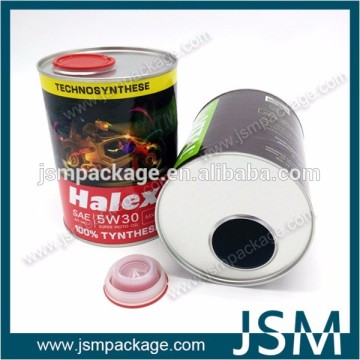 Customized 1L Composite Paper Cans for Engine Oil Packaging