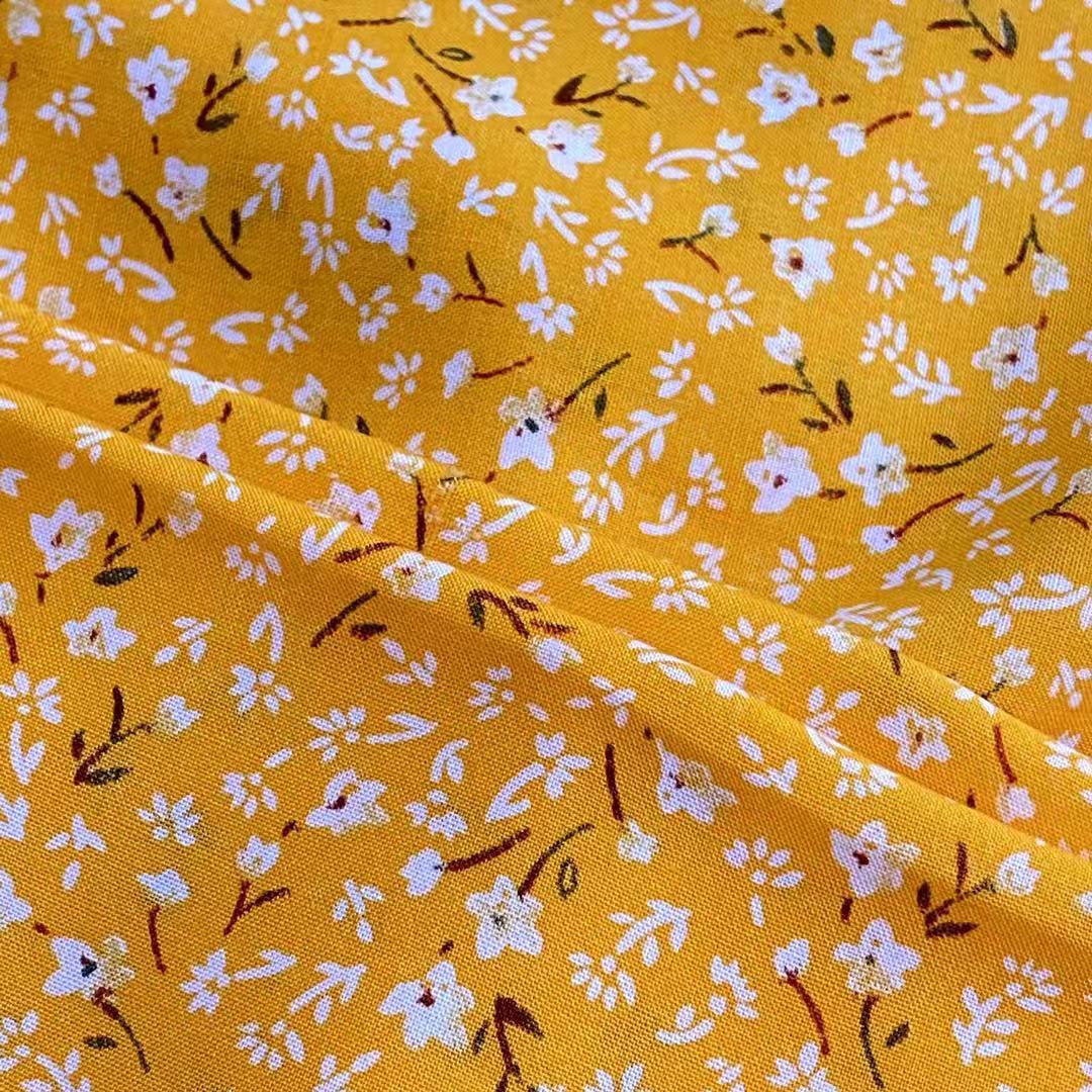 45S Letzte Muster Blume weich gedruckte Fuli Crepe 100% Viskose Stoff für Frau