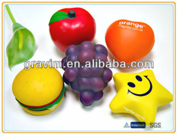 Custom fruit shape stress balls
