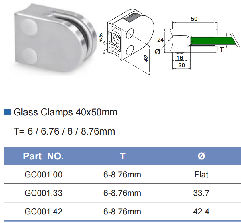 Pince à verre Glass Clamp
