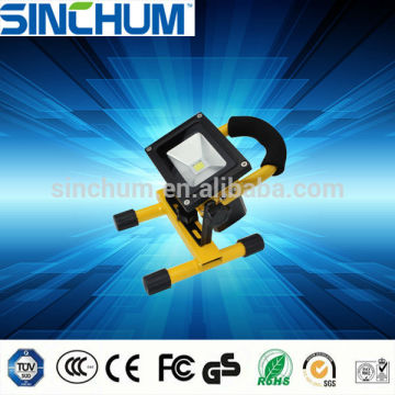 Handle emergency 10w rechargeable led flood light