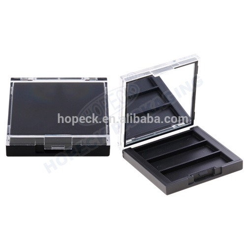 Rectangle plastic eye shadow container, Square palettes with mirror