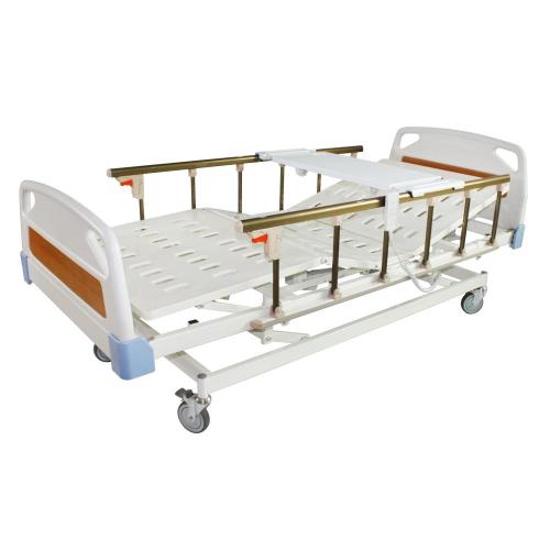 Szpitalne łóżko pacjenta trzy funkcje