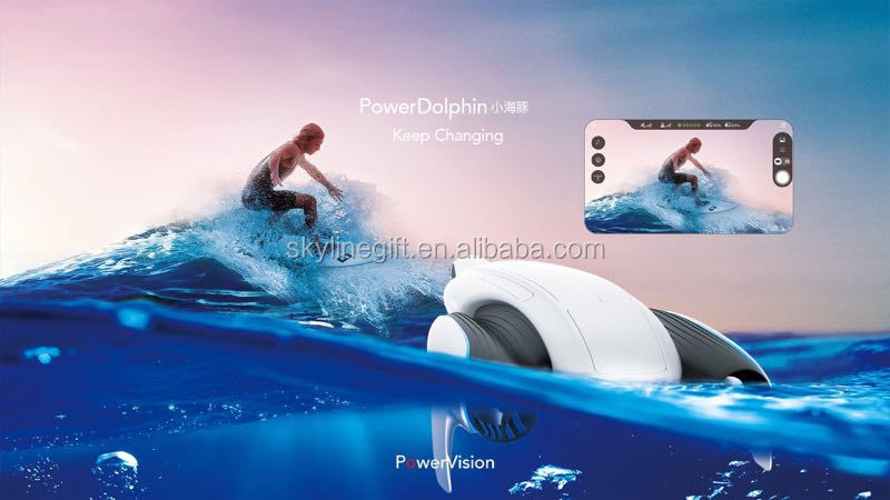 Powervision underwater Drone PowerDolphin Wizard Power Dophin Wireless Underwater Robert with 12MP 4K Camera