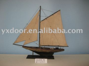 Antique ship model ,wooden sail boat model (2907-80)ship model