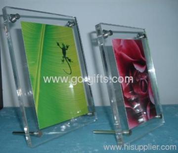 5r Acrylic Picture Frames With Bolt Stands 