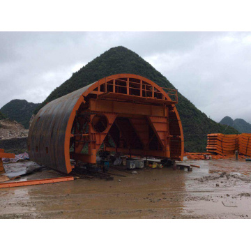 Carrello della cassaforma della galleria del tubo del tunnel su rotaia