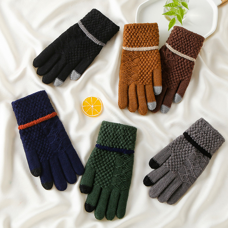 Custom Logo Acrylic Sensory Texting Touchscreen Gloves Winter Gloves Touch Screen Gloves for Smartphone