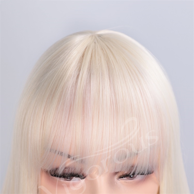 Vigorous Women's Long Straight with Bangs Synthetic Wig Heat Resistant Fiber Hair Cosplay Party Wigs Wholesale Price