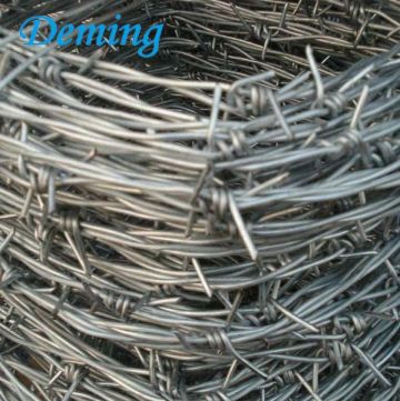 Galvanized 4 Point Barbed Barbed Wire Price Per Roll