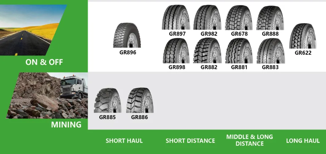 High Quality China Truck Tyre Greforce Tube Tyre (700R16 750R16 900R20 1000R20 1100R20 1200R20 1200R24) Well Tested in Southeast Asian Market