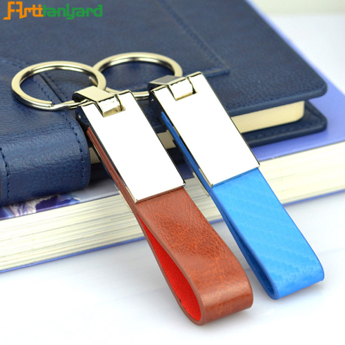 Custom Leather Keychain For Gift