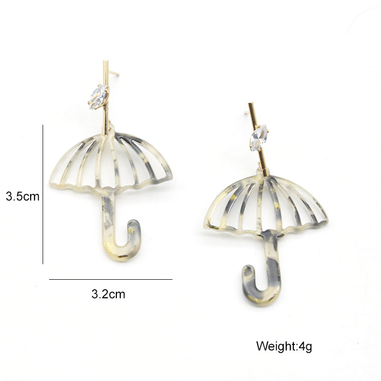 Custom umbrella shaped style cute ear jewelry for girl Newest trendy 2021 korean fashion earrings