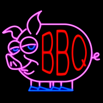 BBQ Grill Food Neon Sign Led