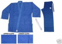 Blue V Neck judo garment reversible judo gi martial arts tr