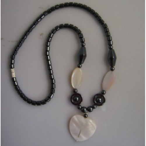 Hematite pearl Shell Necklace