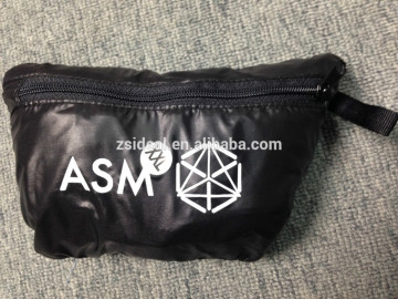 100% polyester soft and thin jacket, packed as a bag,2 in 1 jacket