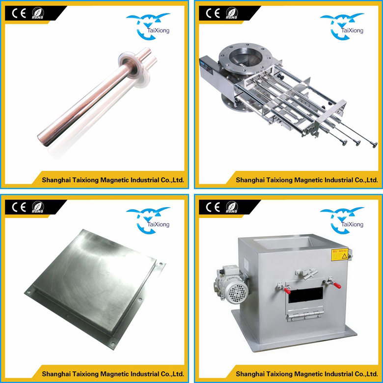 Permanent Metal Plate Magnets Suspended Iron Ore Magnetic Separator with Mounting Brackets