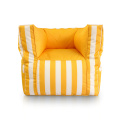 Outdor waterproof stripe pattern bean bag sofa chair