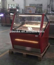 Gelato counter refrigerated showcase for pastry shops, commercial freezer