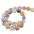 Agate de pierre naturelle forme rond DIY Perles en vrac Crystal 10 x 6 mm perles de bricolage pour les bijoux faisant 1 Strand 15,5 &quot;Perles en pierre naturelle