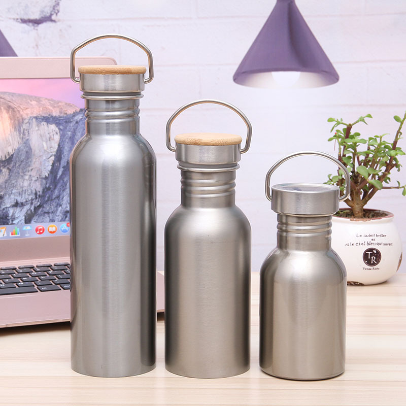 Custom logo 18/8 BPA free 750mL Stainless steel Vacuum Insulated Water bottle Flask with handle