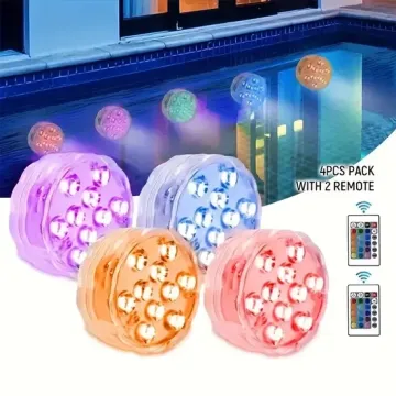 Vibrant LED Puck Lights for Unforgettable Pool Parties