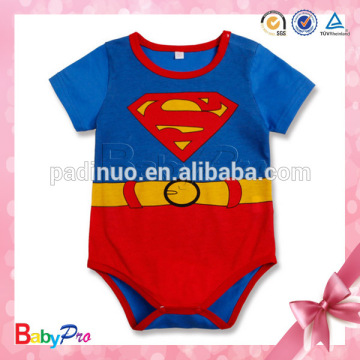 2014 New Design Romper Baby Cotton Superman Baby Romper