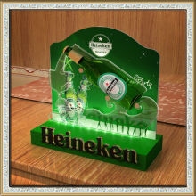 led acrylic beer display stand, illuminated acrylic wine display stand