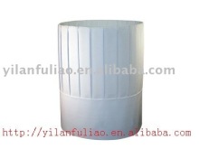 Polyester impregnated nonwoven material for cook's hat