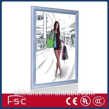 Advertising aluminum frame lighted acrylic display box