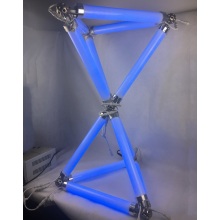 RGB צבעוני תלת מימד LED מטאור אור צינור