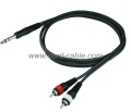 DR-serien dubbla Stereo Jack till RCA kabel