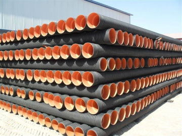 Manufacture large diameter corrugated drainage pipe