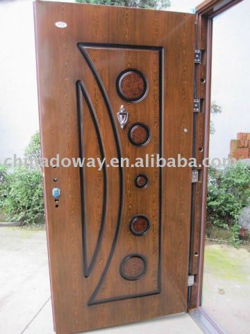 Steel security and fire door