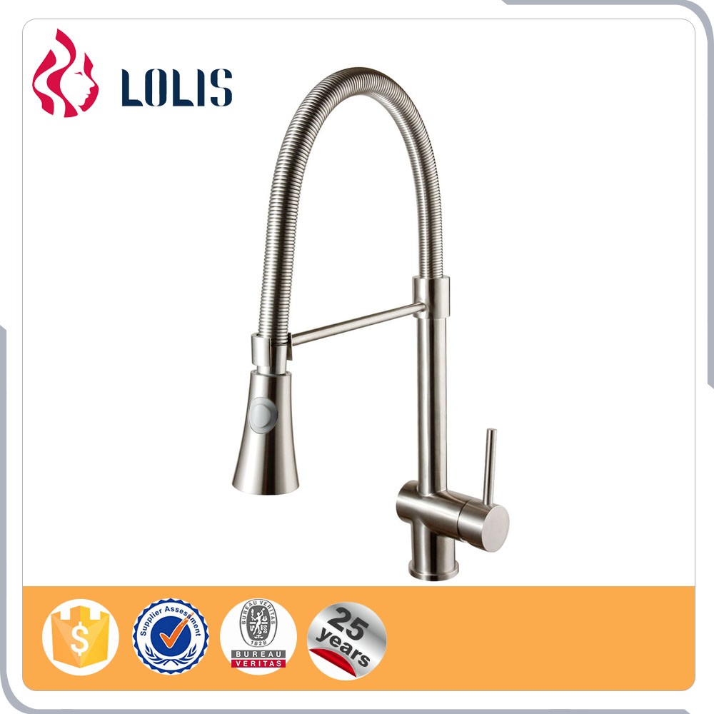 YL-30009 China supplier stainless steel pull out hot and cold water kitchen mixer