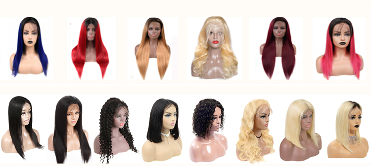 Human Hair Lace Front Brazilian Hair Full Lace Wig Remy Straight Virgin Hair Lace Front Wigs For Black Women